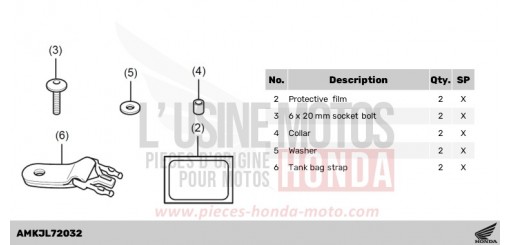 KIT,TANK BAG ATT CB1000RAP de 2023
